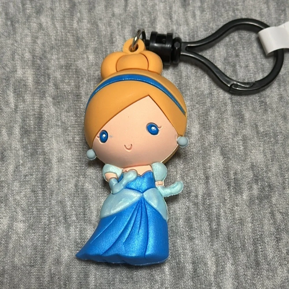 Disney Princess Figural Bag Clip Keychain collectible RARE mermaid cupcake